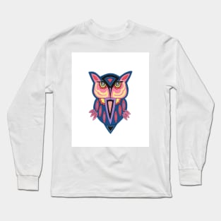 ORNAMENTAL Owl Painting Long Sleeve T-Shirt